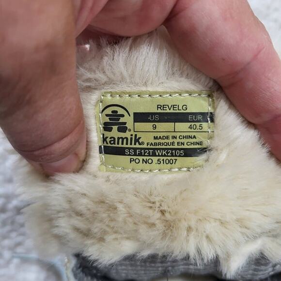 Kamik Waterproof Winter boots  white grey size 9 - Picture 6 of 6